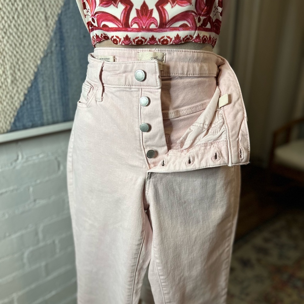 Universal Thread Pink High Rise Slim Straight Jeans - Picture 9 of 14
